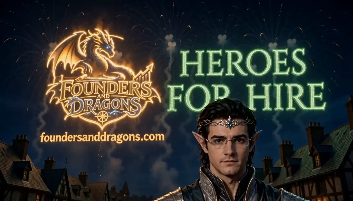 Heroes for hire — the episode finale card in fireworks